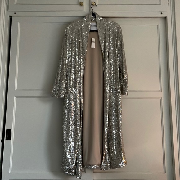 ♥️ SOLD ♥️ NWT Anthropologie Sequin Duster Jacket - S - Picture 7 of 7